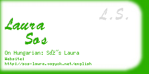 laura sos business card